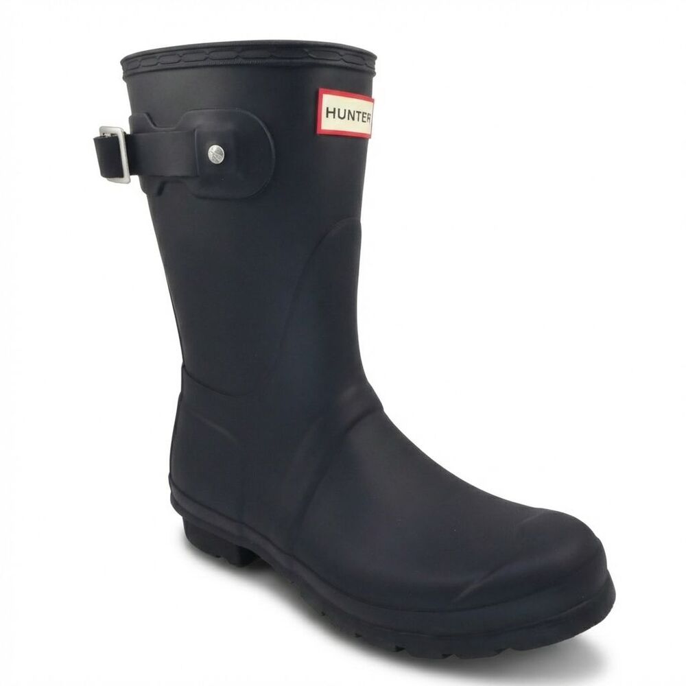 Hunter Women's US Size 8 Original Short Rain Boots Casual Boots, Black NWOB